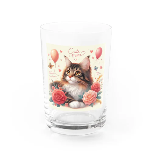 猫と薔薇 Water Glass