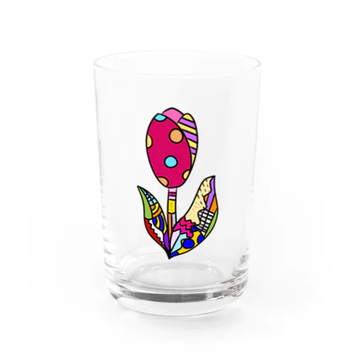 カラフル🌈チューリップ Water Glass