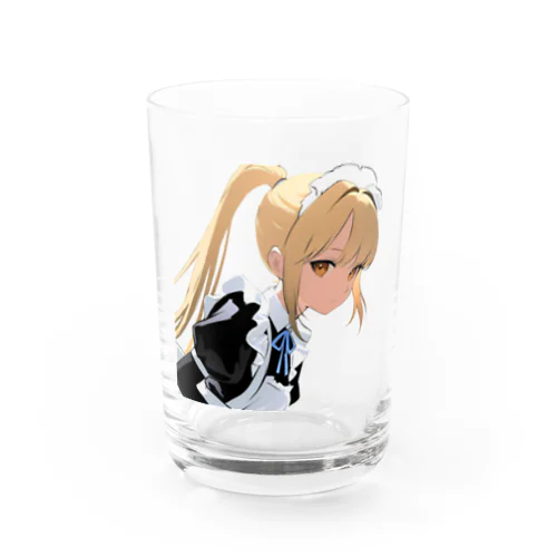 金髪ポニテメイドさん Water Glass