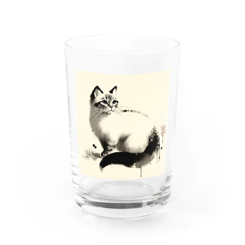 にゃんぶらり Water Glass