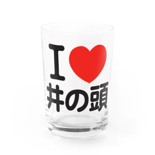 I LOVE 井の頭 Water Glass