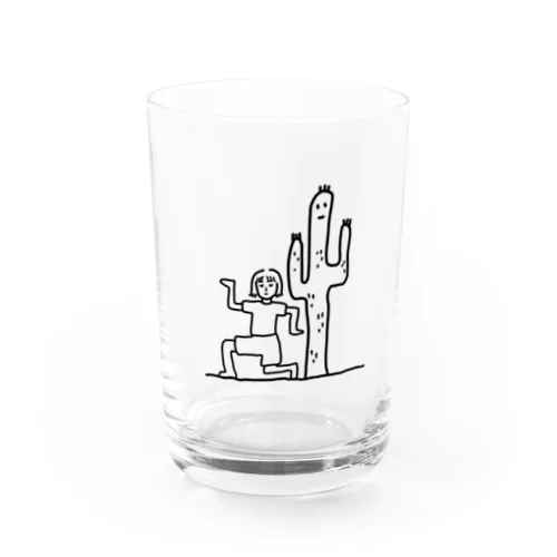 わたしとサボテン Water Glass