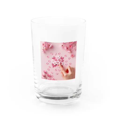 さくらの花びらで遊ぼう♪ Water Glass