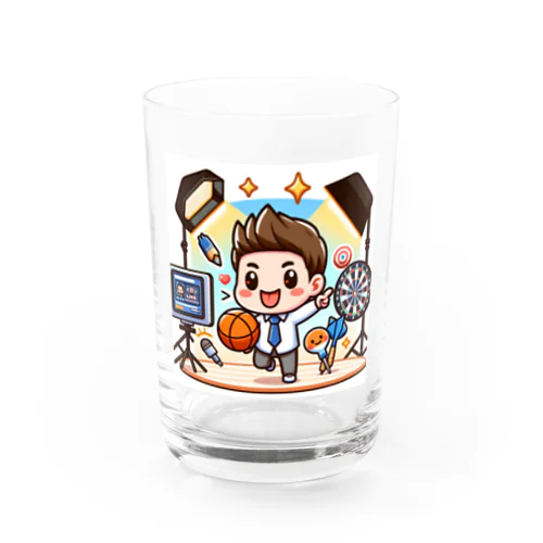 可愛い、かず。さん、バスケダーツ Water Glass