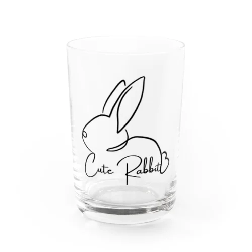 Cute Rabbit Water Glass