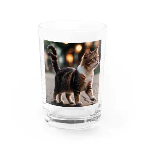 猫なのにワン太 Water Glass