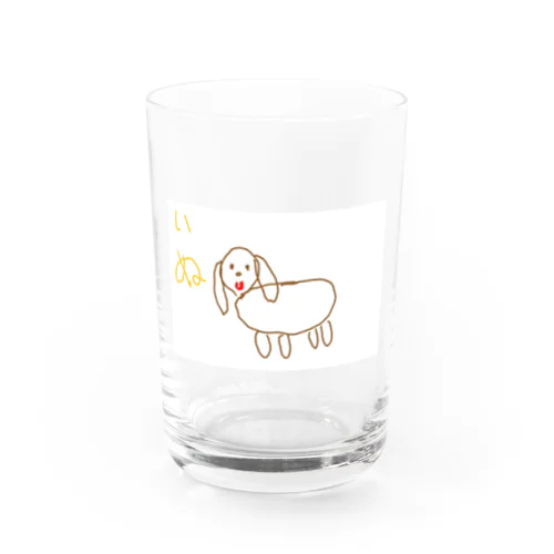 8さいが描いた犬 Water Glass