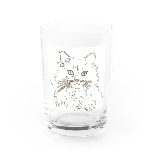 名前はショーン｜イケメンなねこ Water Glass