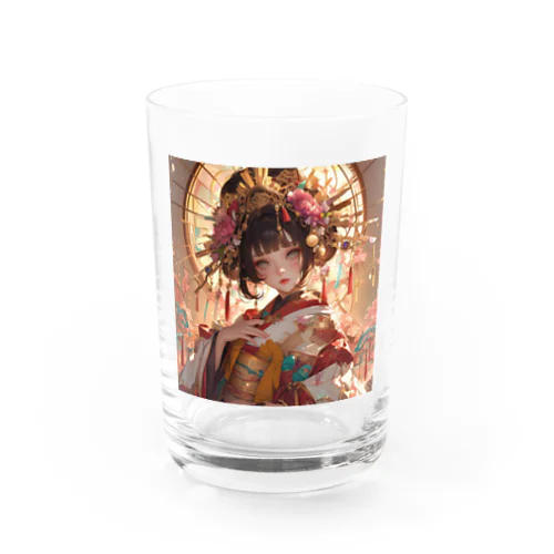 桜の庭園に咲く、黄金の姫君 Marsa 106 グラス