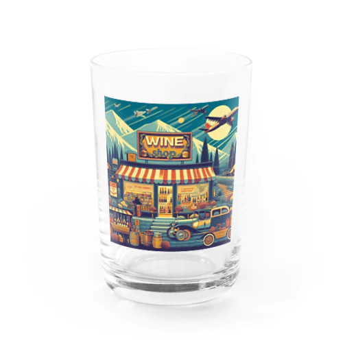 Retro Snow Mountain Wine Water Glass