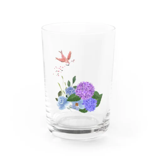 紫陽花とカッコウの舞 Water Glass