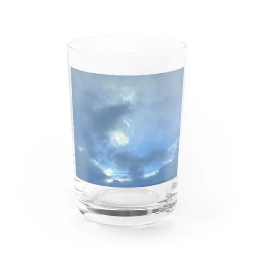 朝日と雲 Water Glass