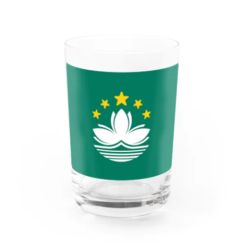 マカオの旗 Water Glass