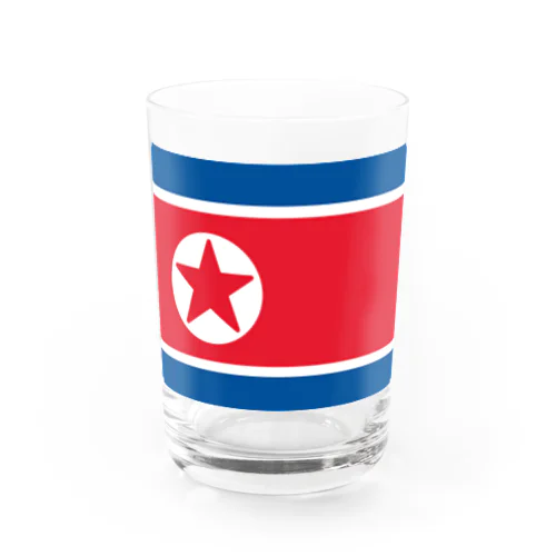 北朝鮮の国旗 グラス