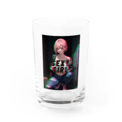 サイバー ピンクセクシーガール Water Glass