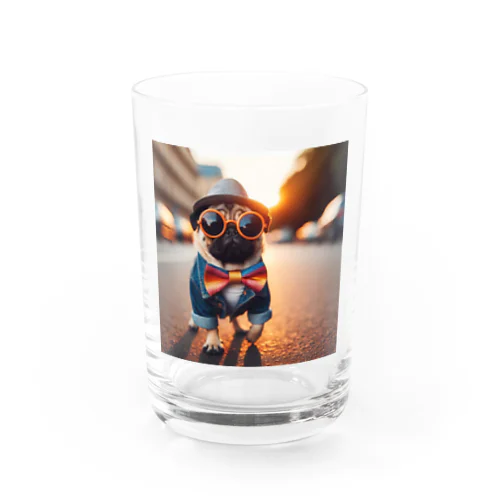 おしゃれなパグ2 Water Glass