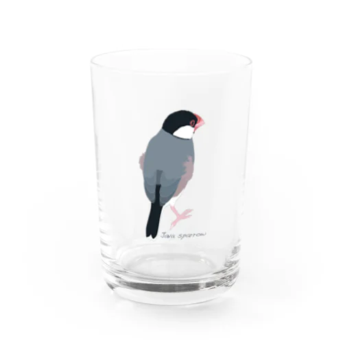 たそがれ桜文鳥 Water Glass