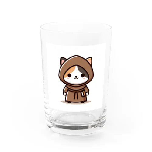 修道にゃんこ Water Glass