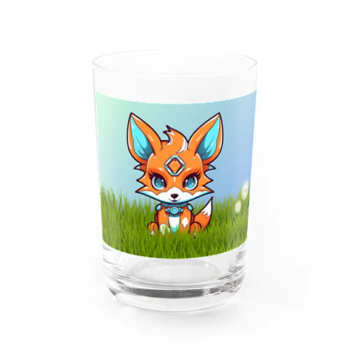 可愛いキツネ Water Glass