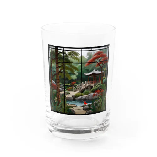 アジア禅庭園ステンドグラス Water Glass