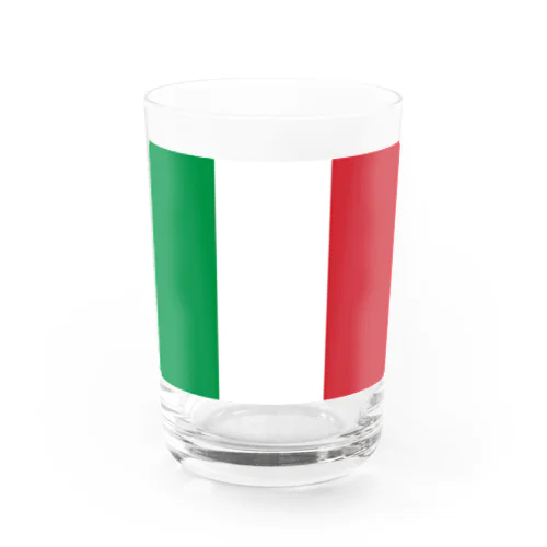 イタリアの国旗 Water Glass