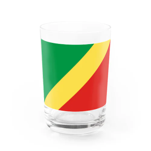 コンゴ共和国の国旗 Water Glass