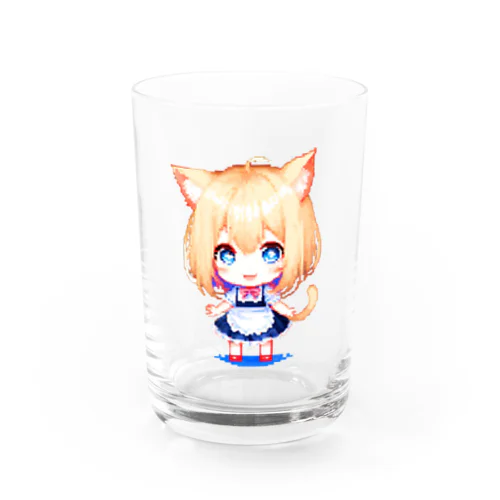 8-BITnekomimiMaid Water Glass