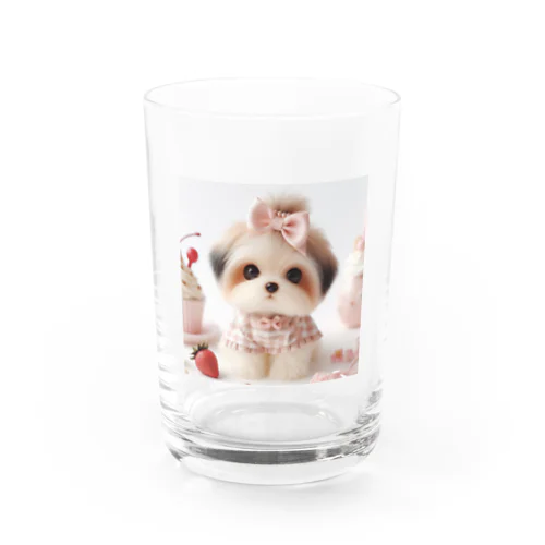 かわいい子犬 Water Glass