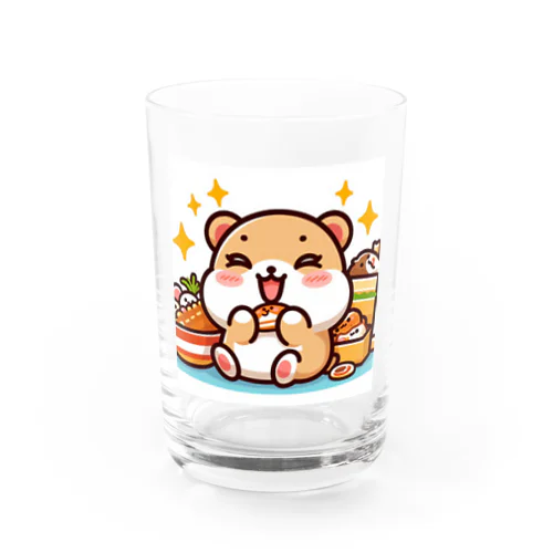 食欲旺盛なかわいいハムスター Water Glass