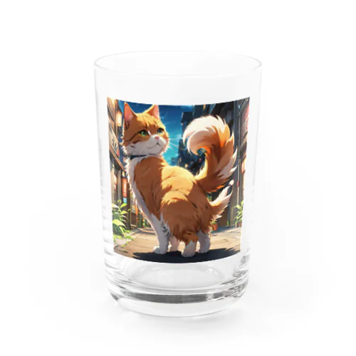 アニメ猫 Water Glass