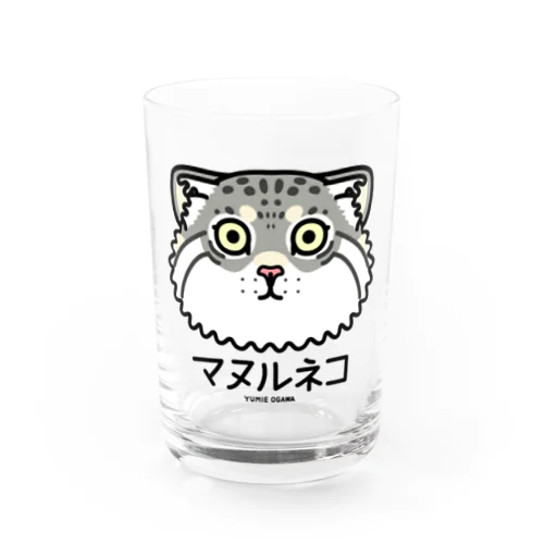 01マヌルネコ（キャラ） Water Glass