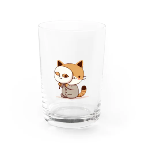 猫の仮面 Water Glass