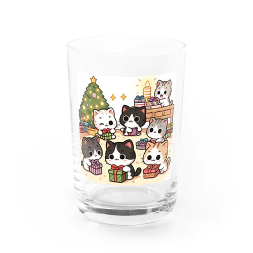 子猫達のプレゼント交換 グラス