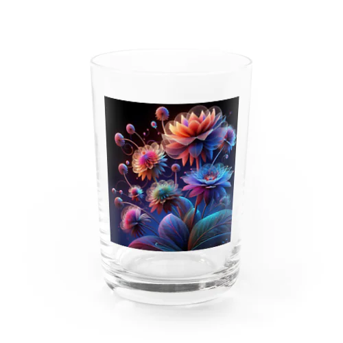 幻想的な花 3 Water Glass