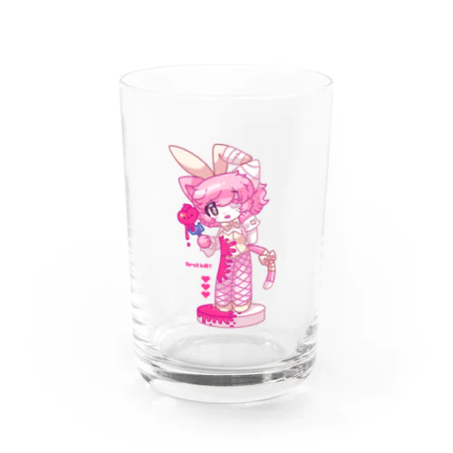 マカロン 白バニー Water Glass