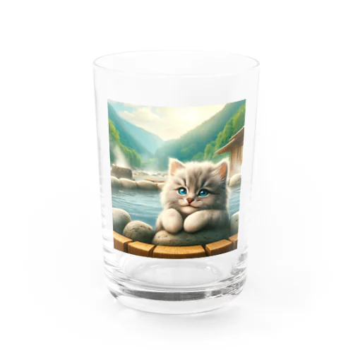 子猫の温泉旅行 Water Glass