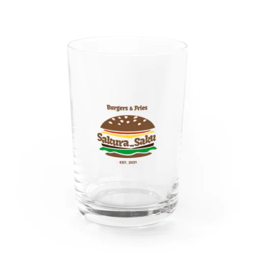 Burgers&Frues Sakura_Saku オリジナルグッズ Water Glass