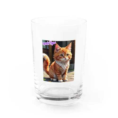 りこりすにゃんと「赤毛のニャン」 Water Glass