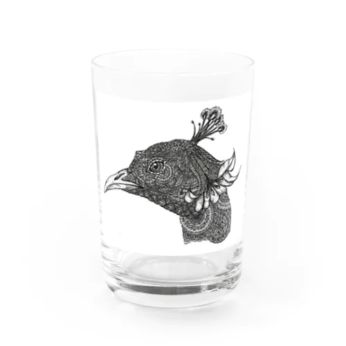 Peacock モノクロームver Water Glass