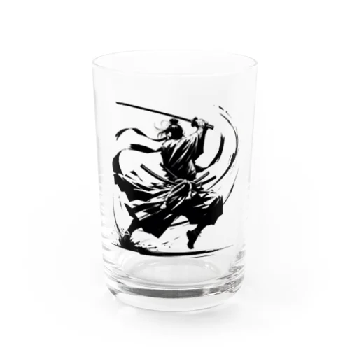 A lonely SAMURAI Water Glass