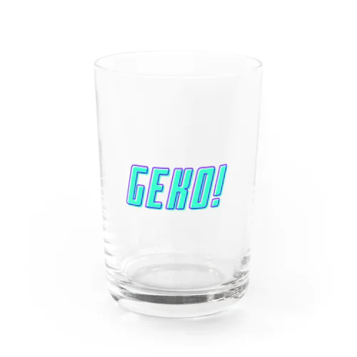 下戸同盟「GEKO！」ライトブルー Water Glass