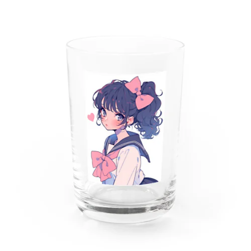 キュートな大きなリボン　BLUE PLUM  691 Water Glass