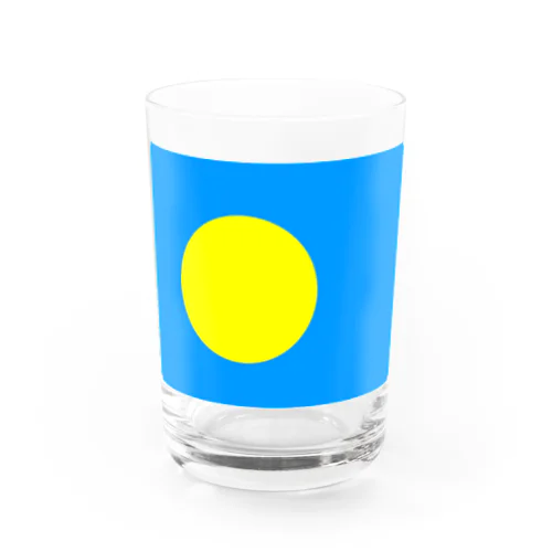 パラオの国旗 Water Glass