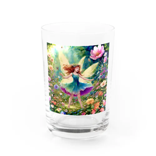 花と妖精 Water Glass