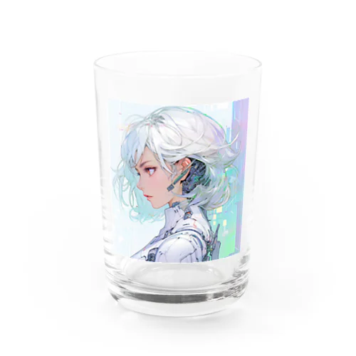 Cyber Girl Water Glass