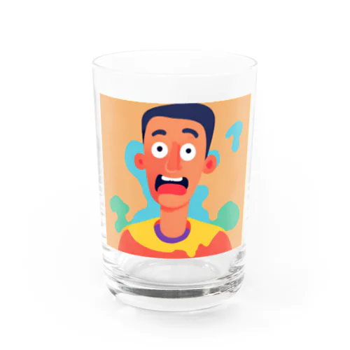 理知的な男 Water Glass