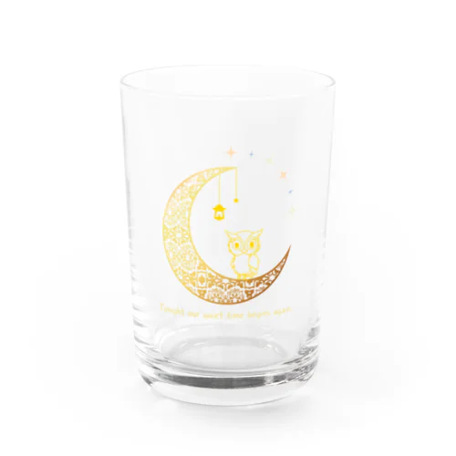 真夜中のフクロウくん Water Glass