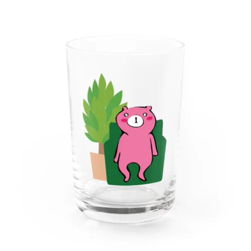 ソファー　（ピンクのクマはおそい） Water Glass