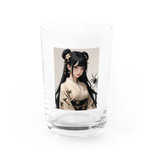 黒髪「蜘蛛と私」 Water Glass