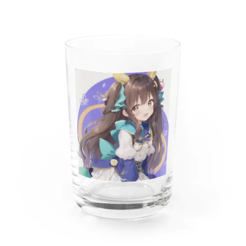 ロングヘアーの女の子 Water Glass